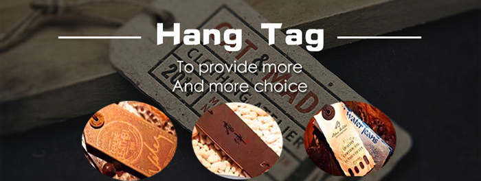 hang tag with spot UV