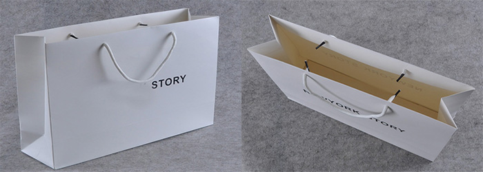 white paper bag