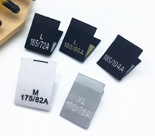 Size tag labels
