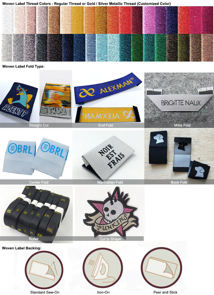branded woven labels