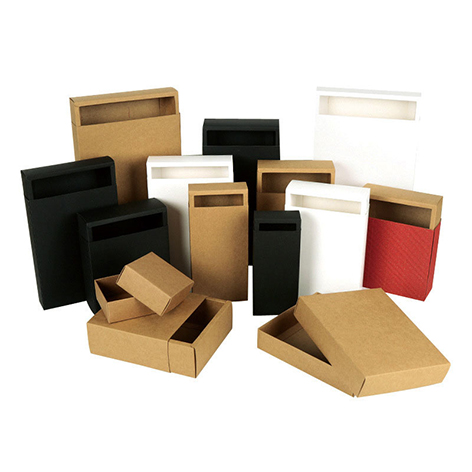 Product Packaging Kraft Craft Folding Paper Box with Sleeve