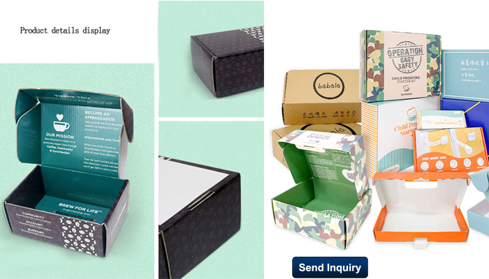 China Paper Box Manufacturer Supply Custom Square Storage Corrugated Paper Geometry Box